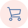 Shopping cart icon in a pink circle.